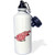 3dRose Funny Pink Pig with Hearts-Sports Water Bottle, 21oz (wb_200165_1), 21 oz, Multicolor