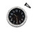 idain Car Dashboard Clock - Mini Vehicle Clock Decoration Air Vent Cilp (Black, Point Luminous + White)
