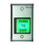 Visionis VIS-7000 Indoor Green Square Request to Exit Button for Door Access Control with LED Light, NC, C and NO Outputs