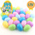 Totem World 144 Fillable Plastic Easter Egg Hunt Party Supply Pack - 1.75" Assorted Pastel Color Plastic Eggs