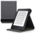 kwmobile Cover for Amazon Kindle Paperwhite - PU Leather e-Reader Case with Built-in Hand Strap and Stand - Anthracite