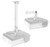 VIVO White Universal Adjustable Wall Ceiling Projector Mount Bracket | Extendable Length Projection (MOUNT-VP06W)