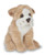 Bearington Lil' Tug Small Plush Bulldog Stuffed Animal Puppy Dog, 6.5 inches