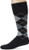 Sockwell Men's Argyle Graduated Compression Socks, Black, Large/X-Large
