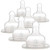 Dr. Brown's Original Wide-Neck Nipple, Level 3 (6m+), 6-Pack