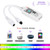 DUKORA WiFi LED Controller WiFi Wireless Smart RGB/GRB Controller, Compatible with Alexa Google Home, Working with Android, iOS System, for 5050/3528 LED Strip Light, Comes with 24 Keys Remote