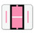 Smead BCCR Bar-Style Alphabetic Color-Coded Labels, Letter I, Pink/White Bar, 500 Labels per Roll (67079)