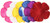 Parti-Color Silk 'N Petals (asstd colors)    (40/Pkg)