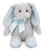 Bearington Lil Hopsy Blue and Gray Plush Stuffed Animal Bunny Rabbit, 12 inches