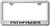 Au-tomotive Gold Pathfinder Brushed Stainless Steel License Plate Frame
