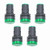 HONJIE AC/DC 24V LED Indicator Lights Flush Panel Mount Green LED 7/8" 22mm-5Pcs