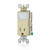 Leviton T6525-I 15-Amp 125V AC Combination Decora Tamper Resistant Receptacle with LED Guide Light, Ivory