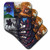 3dRose cst_53724_4 Headless Horseman Collage Ceramic Tile Coasters, Set of 8