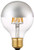Bulbright Half Chrome Retro LED Filament Bulb G80 6W Edison Bulb, Silver Bowl Tipped, E26 Base, Soft Warm White 2700K, 60W Equivalent, 110-120VAC, Dimmable (6)