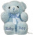 ebba Plush Comfy Blue Baby Boy Bear 10"