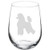 Wine Glass Goblet Poodle (17 oz Stemless)