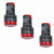 HONJIE AC/DC 110V LED Indicator Lights Flush Panel Mount Red LED 7/8" 22mm-3Pcs