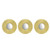 Urban Shop 784857762327 Ribbed Mirror, Gold