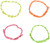 Rhode Island Novelty 144 (1 Gross) Neon Rope Friendship Bracelets New