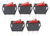 15A 250V/20A 125V 3 Pin AC Rocker Switch KCD3 Switch 5 Pcs