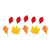 Mini Glitter Paper Leaves Value Pack Cutout Assortment