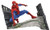 DIAMOND SELECT TOYS Marvel Comic Gallery: The Spectacular Spider-Man Webbing Diorama PVC Figure