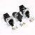 Alvin's Cables 3 pcs RJ45 Waterproof Coupler Socket Connector IP65 Ethernet Panel Mount RJ45 Connector Black