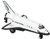 Rhode Island Novelty 5" Diecast Pullback Space Shuttle | One Space Shuttle |