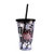 Silver Buffalo HP09087 Warner Brothers Harry Potter Mischief Managed Plastic Cold Cup with Lid and Straw, 16-Ounces