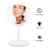 Lighted Makeup Mirror with Magnification, Rechargeable Vanity 1X/7X Magnifying Mirror with 66 LED Lights, 7 Levels Adjustable Brightness and 3 Color Lighting Modes Dimmable Makeup Mirror