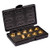 POWERTEC 71051 10 Piece Router Template Guide Bushing Kit | 10 Solid Brass Components | Rugged blow Molded Carrying Case with Handle | Includes 8 Router Guides Plus 2 Lock Nuts