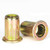 Rivet Nut, LOKMAN 50 Pieces 5/16-18UNC Carbon Steel Flat Head Rivnut Threaded Insert Nut, Knurled Body (5/16''-18)