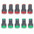 HONJIE Indicator Lights AC/DC 110V, Green&Red LED, Flush Panel Mount 7/8" 22mm-10Pcs