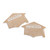 Kate Aspen 28442NA Graduation Advice Card - Cap Shape (Set of 50) Party Game One Size kraft, white