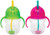 Munchkin Click Lock 7 Ounce Weighted Flexi-Straw Cup, 2 Pack, Green/Pink