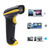 NADAMOO 2-In-1 Bluetooth & 2.4GHz Wireless Barcode Scanner 1D Handheld USB Cordless Laser Bar Code Reader Work With Ipad Iphone Android Phone Tablet Computer Supports Windows Mac OS Android IOS
