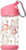 SugarBooger Flip & Sip Clear Tritan Cup, Flamingo