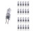 Vstar Q20/G4/CL/12V,20W Halogen Bulb,T3 JC Type,G4 Bi-Pin Light,Clear,Halogen Light Bulb(20W 20Pack)