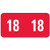 Smead ETS Color-Coded Year Labels, 2018, Red, 250 per Labels Pack (67918)