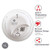 First Alert Hardwired AC Smoke and Carbon Monoxide Detector with 10 Year Sealed Battery Backup, BRK SC9120LBL