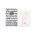 DesignWorks Ink Exposed Spine Flexible Notebook Set, Hand Drawn Black & White