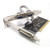 Sienoc 2xDB9 RS232 9 Pin Serial + 1x DB25 Parallel Port LPT1 Printer Combo PCI Card PC Computer