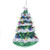 Kurt Adler 5" NOBLE GEMS GLASS XMAS TREE ORNAMENT