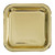 Square Foil Gold Paper Cake Plates, 8ct