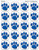 Teacher Created Resources, 120 Blue Paw Prints Stickers (5747)