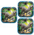 Dinosaur Birthday Party Jurassic World Square Dinner Plates - 24 Plates