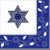 Amscan 5117641 Joyous Holiday Luncheon Napkins, 6.5" X 6.5", 16 Ct