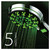 HotelSpa All Chrome 5 Setting LED/LCD Handheld Shower-Head with Lighted LCD Temperature Display by Top Brand Manufacturer! Color of LED lights changes automatically according to water temperature
