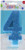 amscan Numerical Candles, Numeral #4 Large Glitter Candle, Party Supplies, Caribbean Blue, 5 1/4"