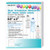 Milcoast Glossy Clear Translucent Waterproof Tear Resistant Water Bottle Labels 8.5" x 2" for Inkjet/Laser Printers - 125 Labels (25 Sheets)